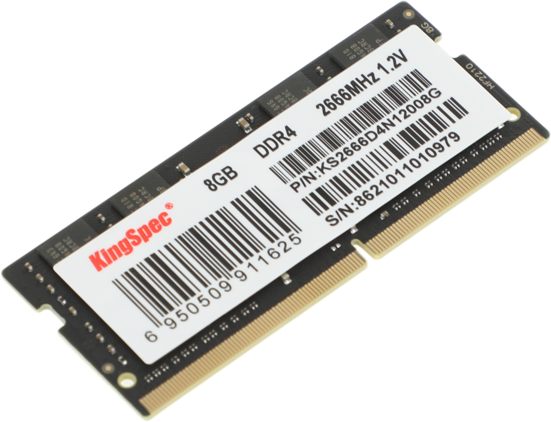 Оперативная память Kingspec SO-DIMM DDR4 DIMM 8Gb (KS2666D4N12008G)