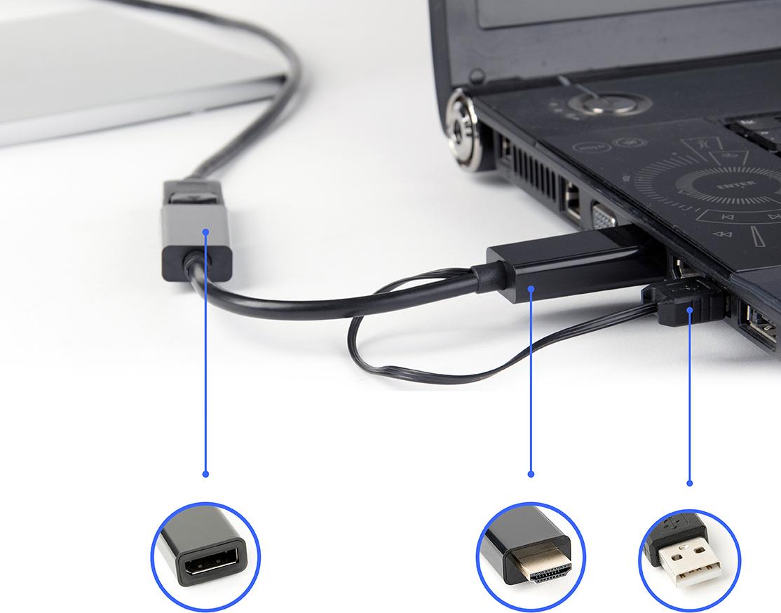 Адаптер Cablexpert DisplayPort DSC-HDMI-DP
