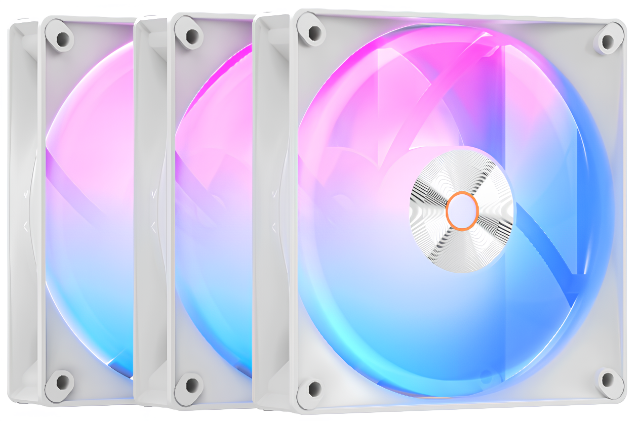 Комплект вентиляторов для корпуса Ocypus Delta F12 ARGB 3 IN 1 WH (Delta-F12-WH3AM00X-GL)