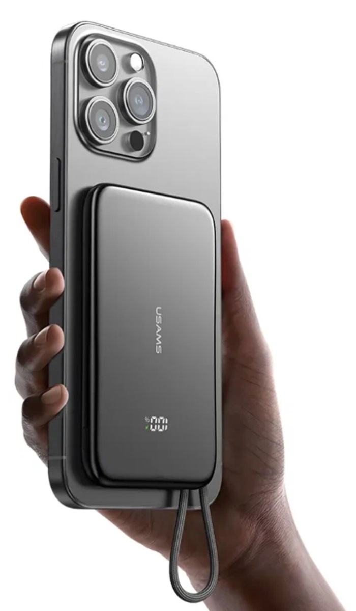 Портативное зарядное устройство Usams CD227 Titanium (5KCD22702)