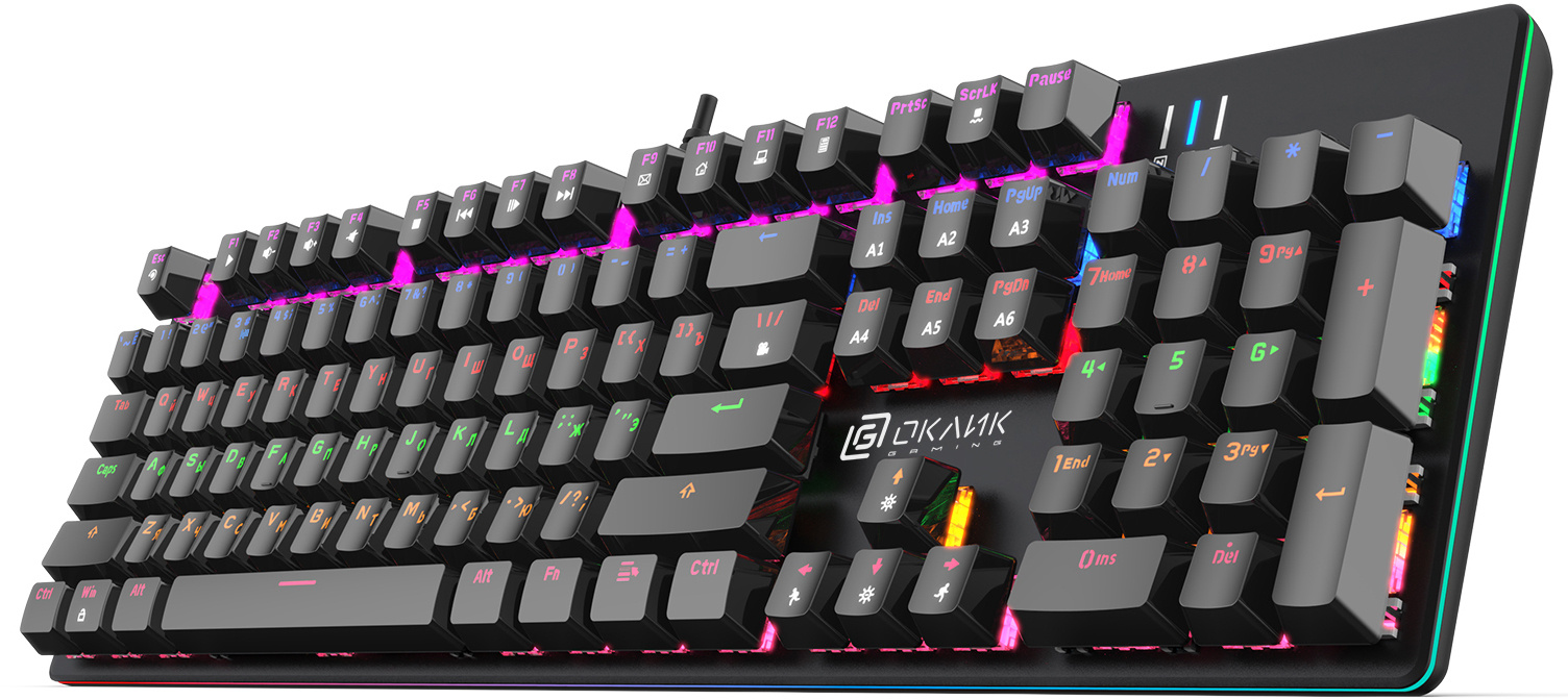 Клавиатура Oklick 990G2 черный (1875240)