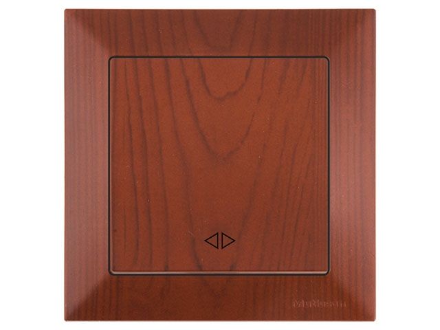 Выключатель промежуточный многопозиционный (скрытый, пруж. зажим) вишня, DARIA, MUTLUSAN (10 A, 250 V, IP 20)