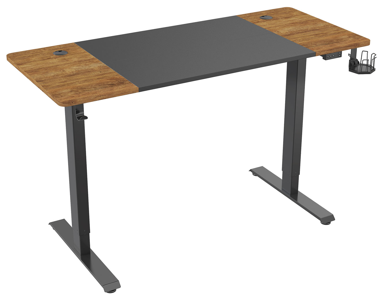 Стол компьютерный Cactus CS-EDL-BAWD черный дуб антик/черный