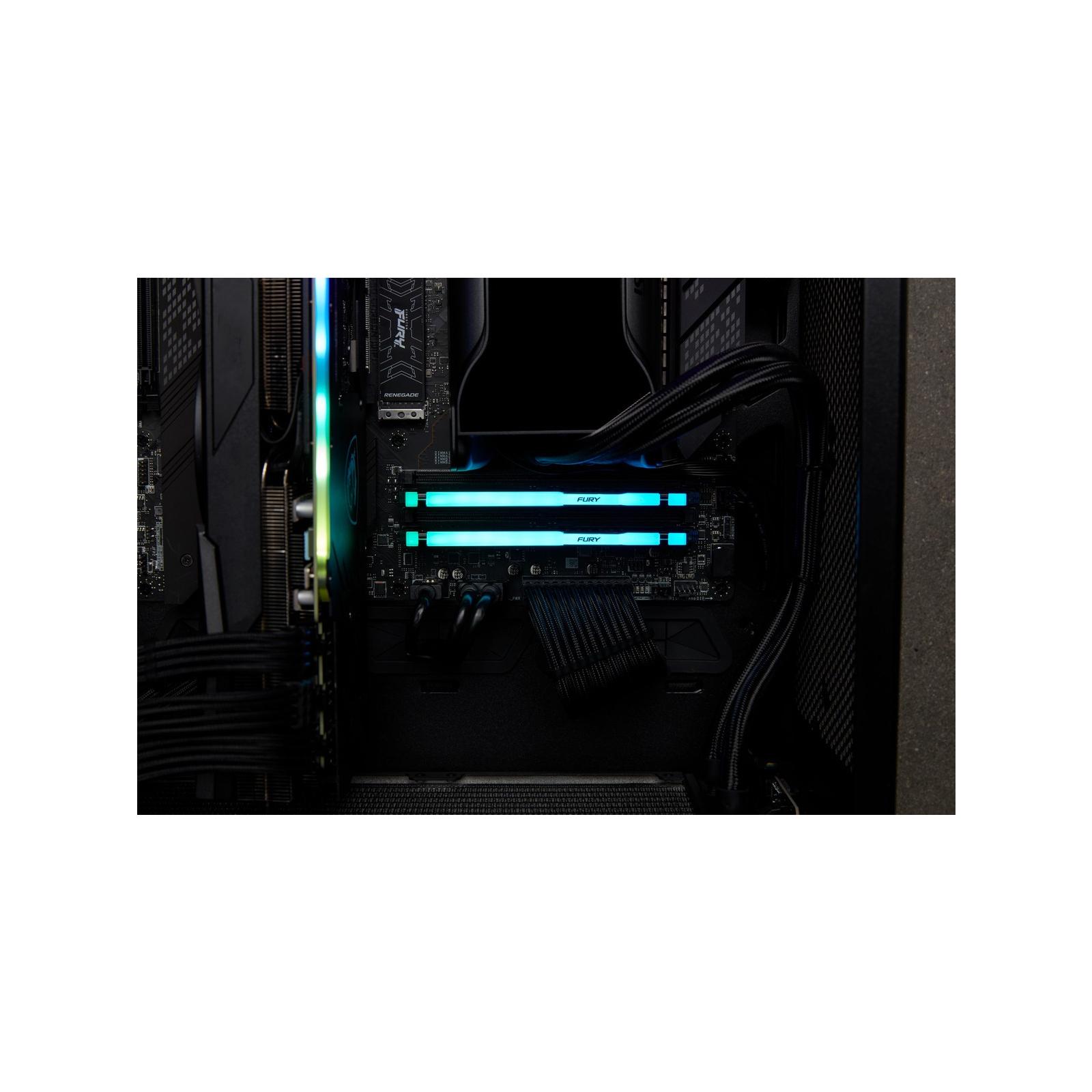 Оперативная память Kingston Fury Beast RGB 32 ГБ DDR5 5600 МГц CL40 (KF556C40BBA-32)