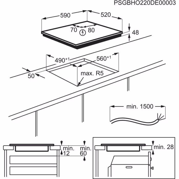 Варочная панель Electrolux LIB60424CK черный