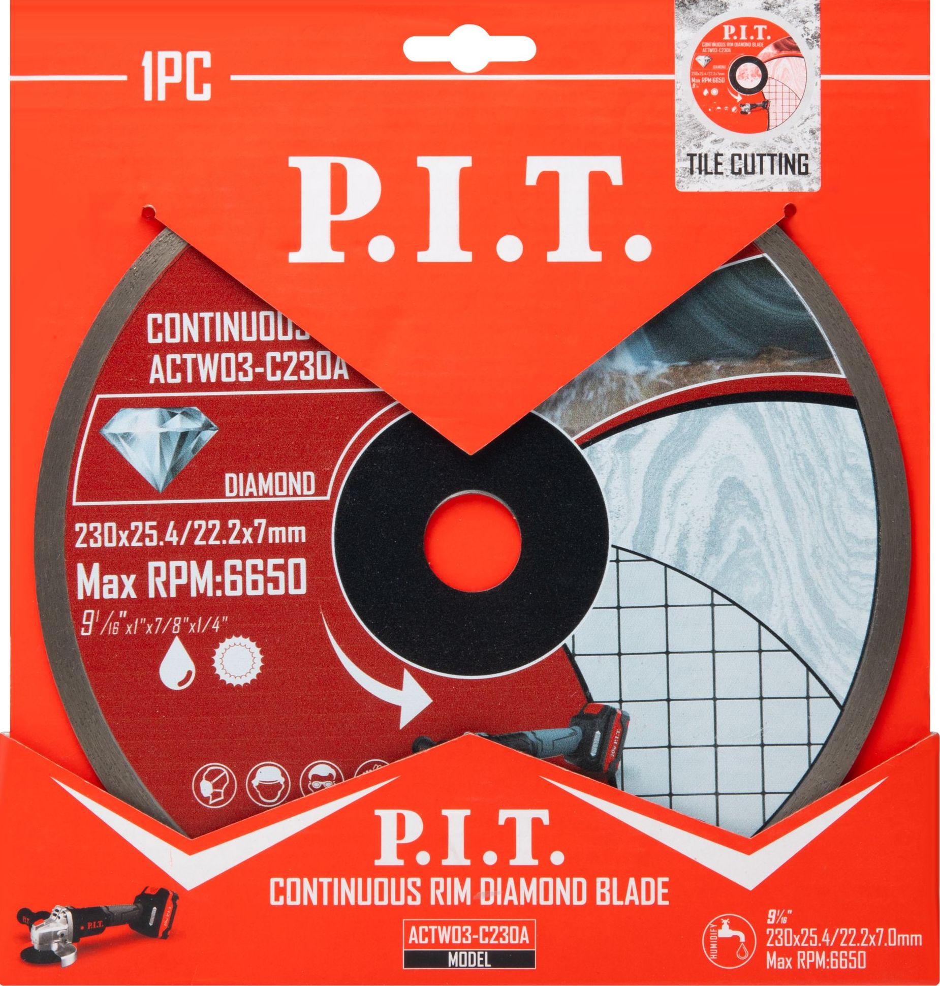 Алмазный диск P.I.T. ACTW03-C230A