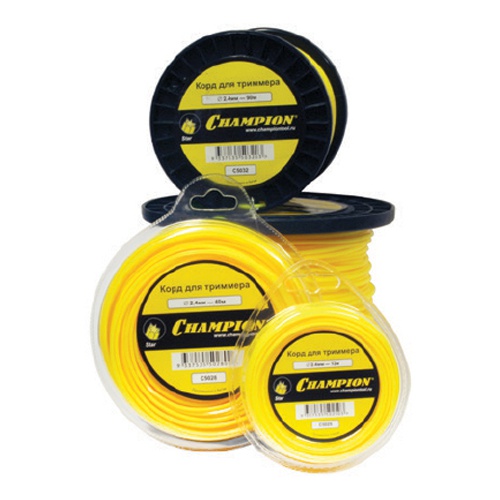 Корд для триммера Champion Star 2.4мм*12м звезда (C5025)
