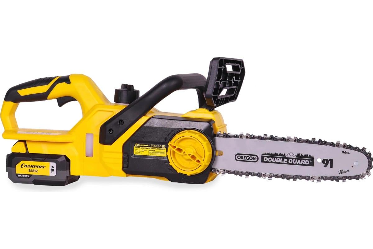 Электропила цепная Champion CSB1811 без АКБ и ЗУ