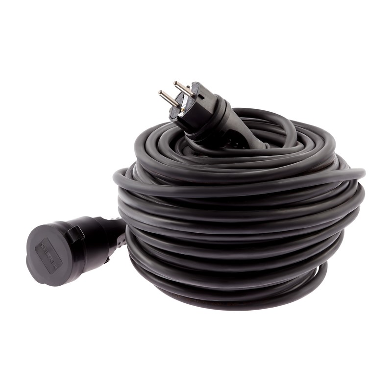 Удлинитель ЭРА UPx-1e-3x2,5-40m-IP44(KG) черный (Б0050865)