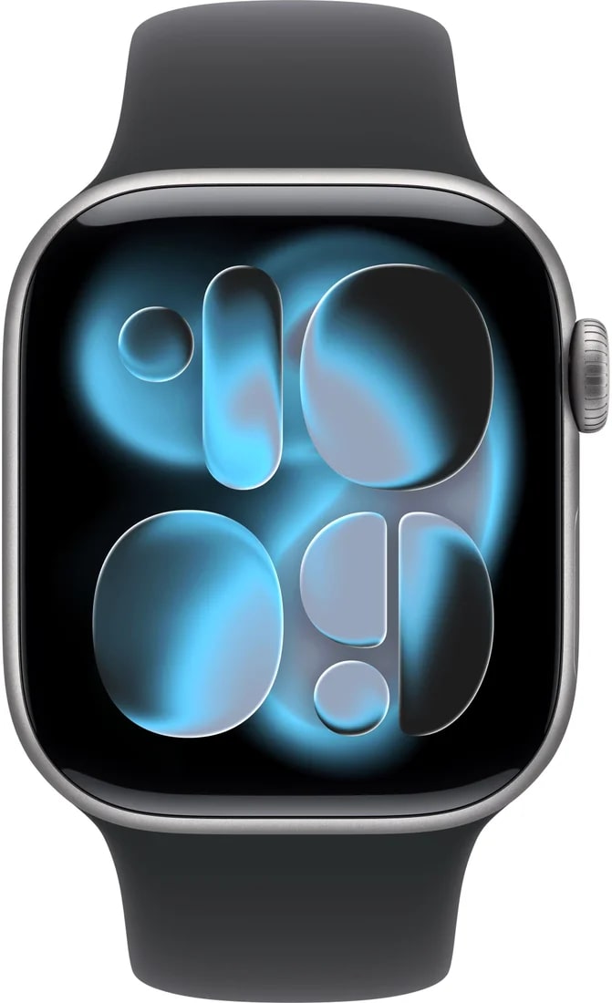 Умные часы Apple Watch Series 11 GPS 42mm Space Grey Al Case Black Sport Band S/M A3331 (MEQW4LW/A)