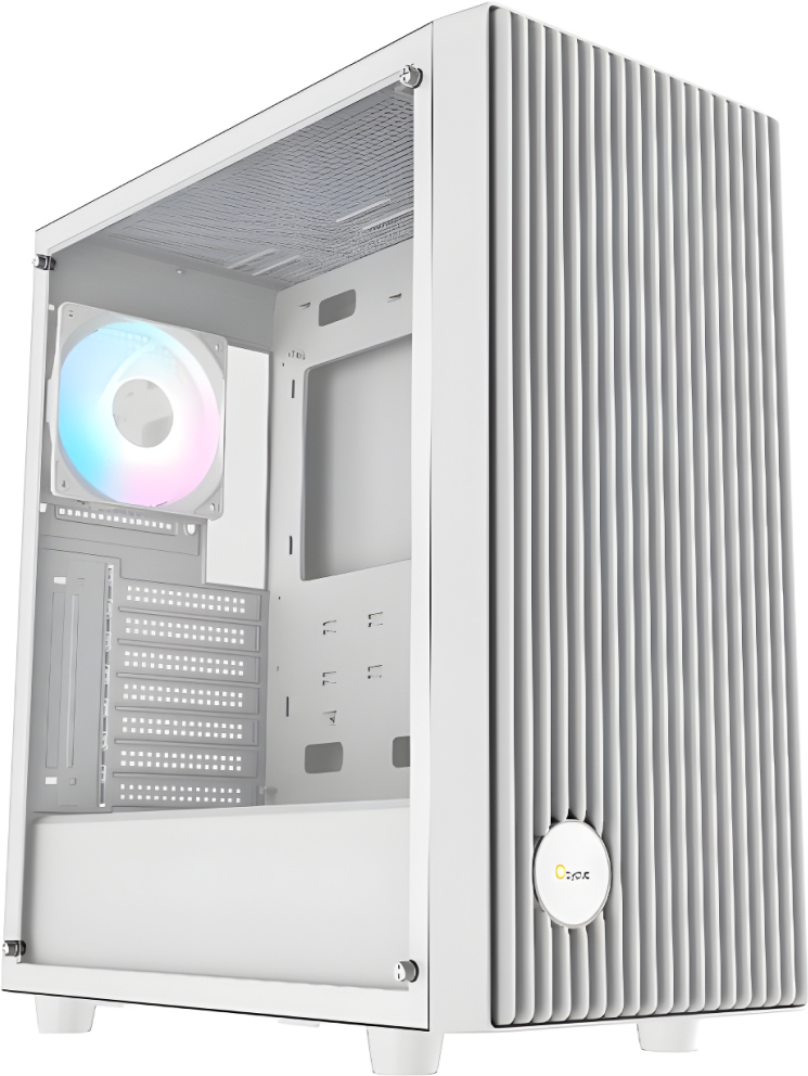 Корпус Ocypus Gamma C70 ARGB без БП White (Gamma-C70-WHG400XX-GL)