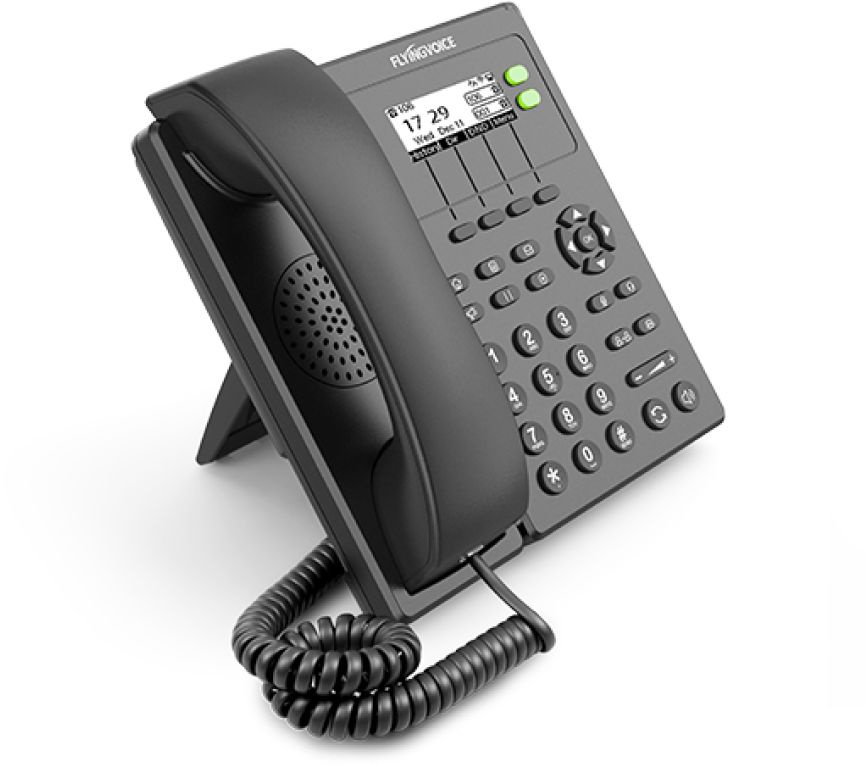 IP-телефон Flying Voice FIP-10P черный