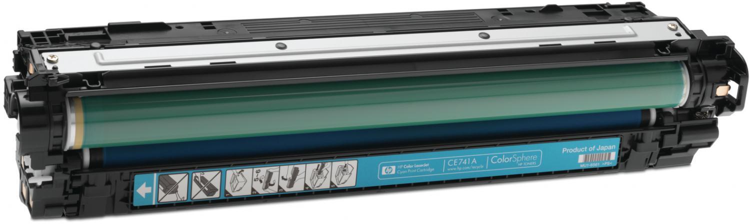 Картридж HP 307A голубой (CE741A)