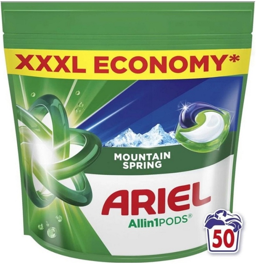 Капсулы для стирки Ariel Горный родник 50шт