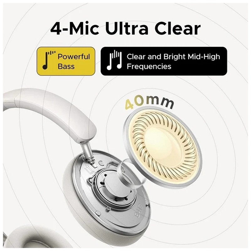 Наушники Ugreen Studio Max2 HP205 Light Gray (45017)