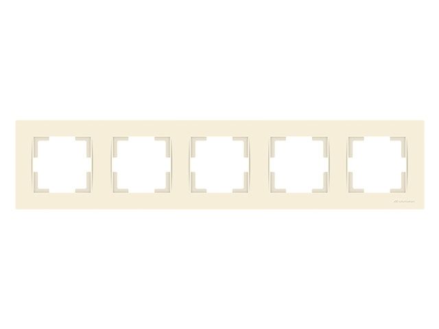 Рамка 5-ая горизонтальная кремовая, RITA, MUTLUSAN