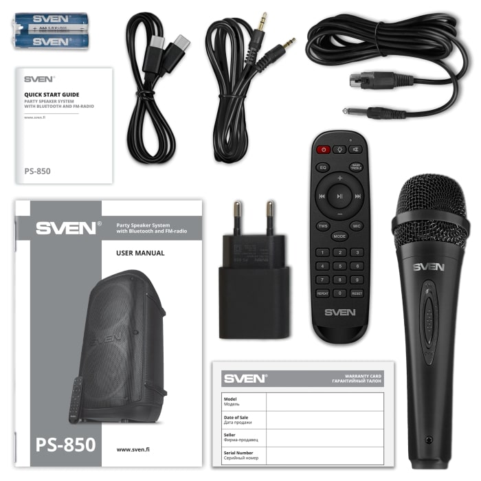 Колонка для вечеринок Sven PS-850 (SV-022679)