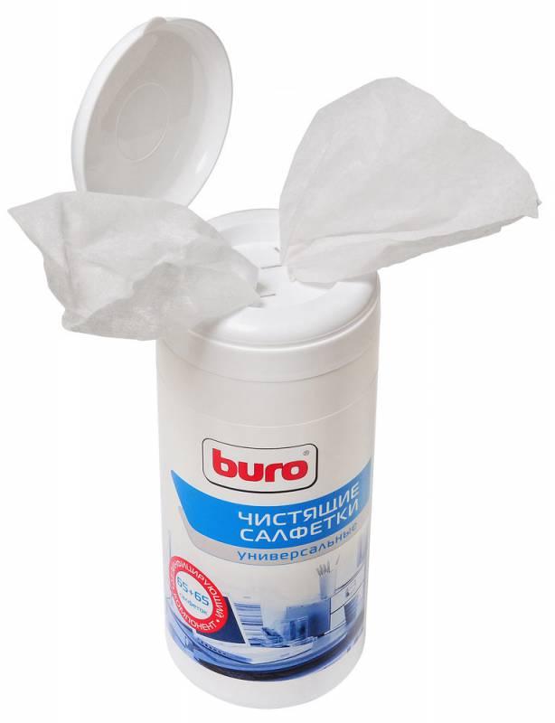 Салфетки для ухода за электроникой Buro BU-Tmix 65шт влажных + 65шт сухих