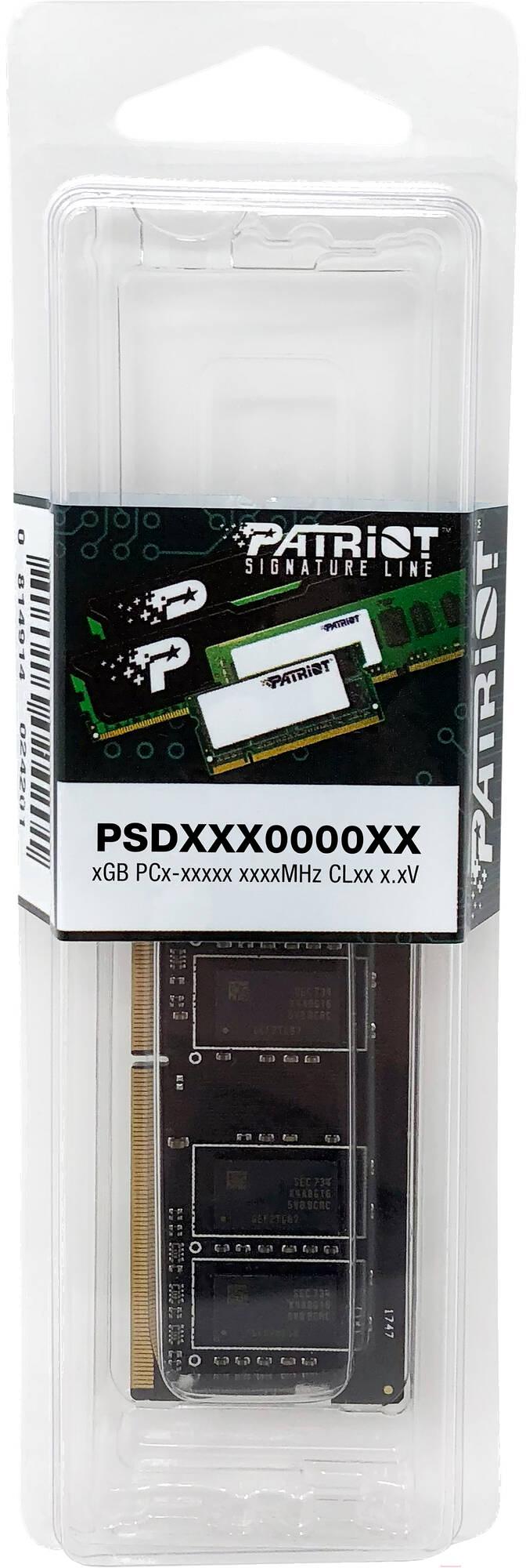 Оперативная память Patriot SO-DIMM DDR 4 DIMM 16Gb PC21300 2666Mhz (PSD416G266681S)