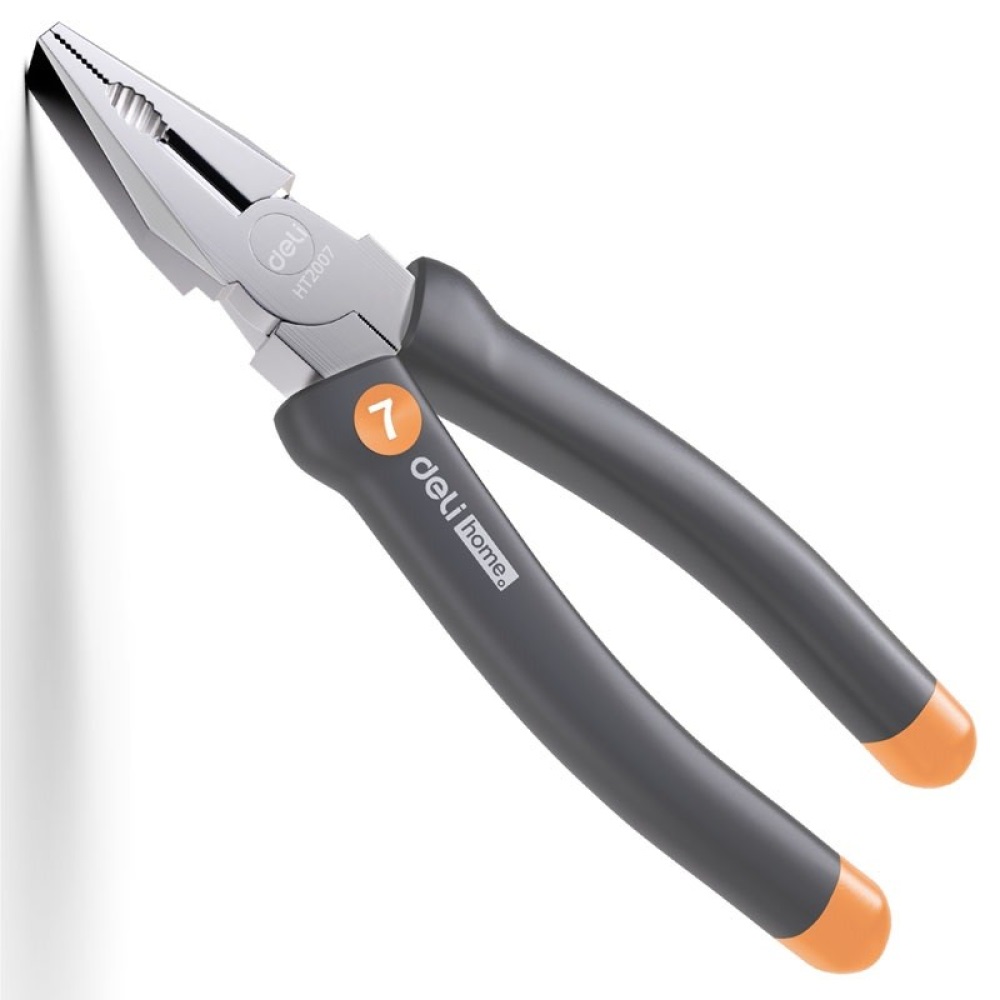 Плоскогубцы Deli HT2007C Gray