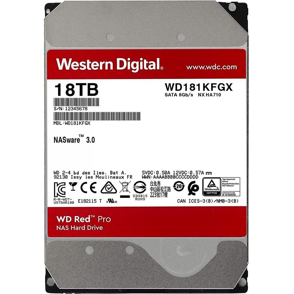 Жесткий диск WD Red Pro 18TB (WD181KFGX)