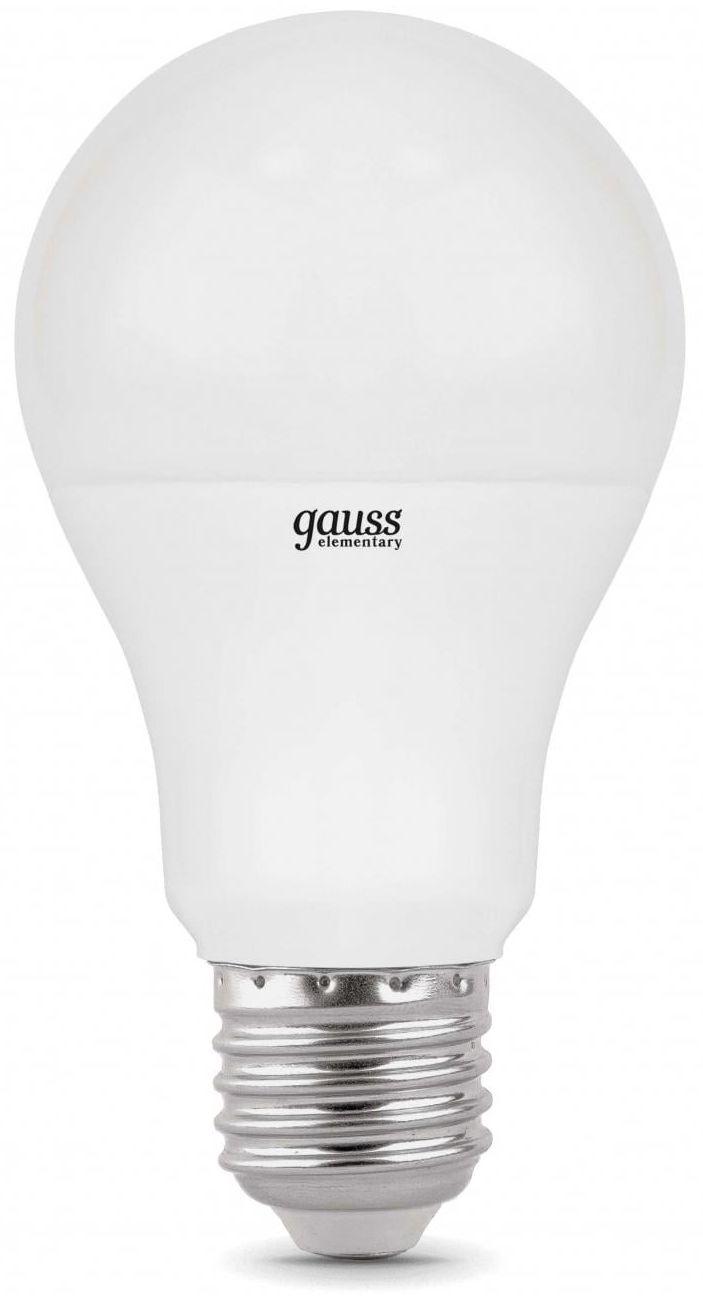 Светодиодная лампа Gauss Elementary 10Вт E27 220B 3000K A60 10шт (23210-10)