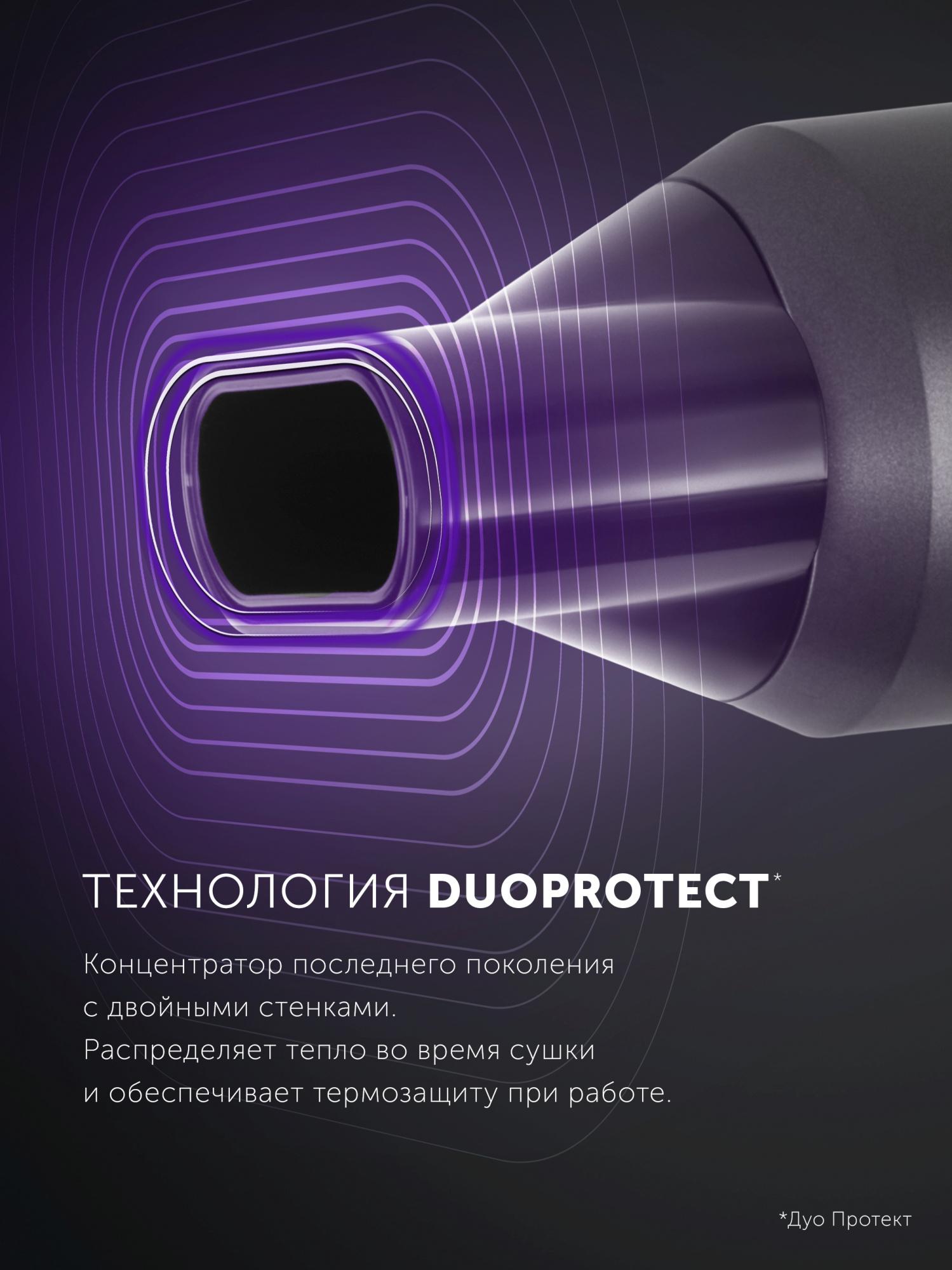 Фен Polaris PHD 2044Ti графит