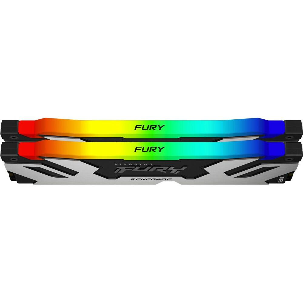 Оперативная память Kingston Fury Renegade 32GB DDR5 Silver RGB (KF572C38RSAK2-32)