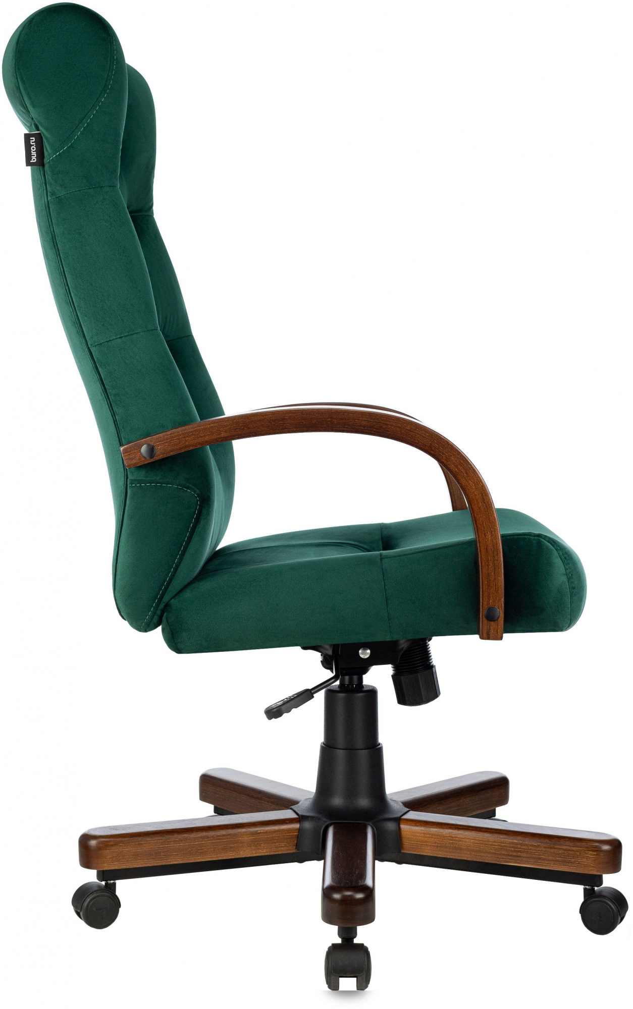 Офисное кресло Бюрократ T-9928WALNUT Fabric Italia зеленый (T-9928WALNUT/FABR/GN)
