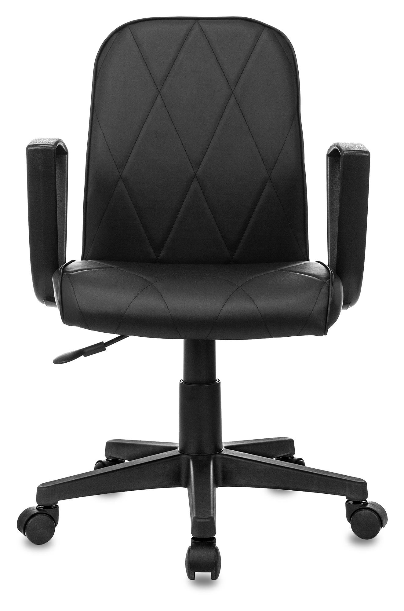 Офисное кресло Бюрократ CH-327 черный пластик черный (CH-327/BLACK-PU)