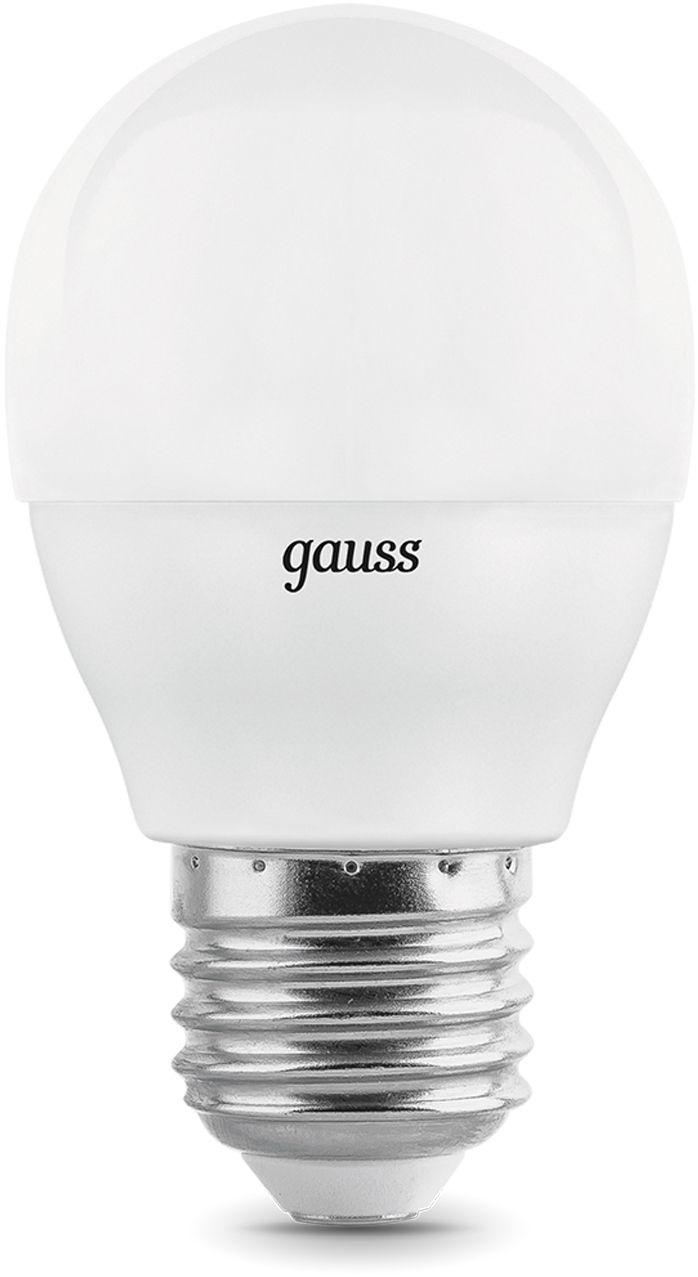 Светодиодная лампочка Gauss LED Elementary Шар 7W E27 4100K 1/40 3 в упаковке 53227T