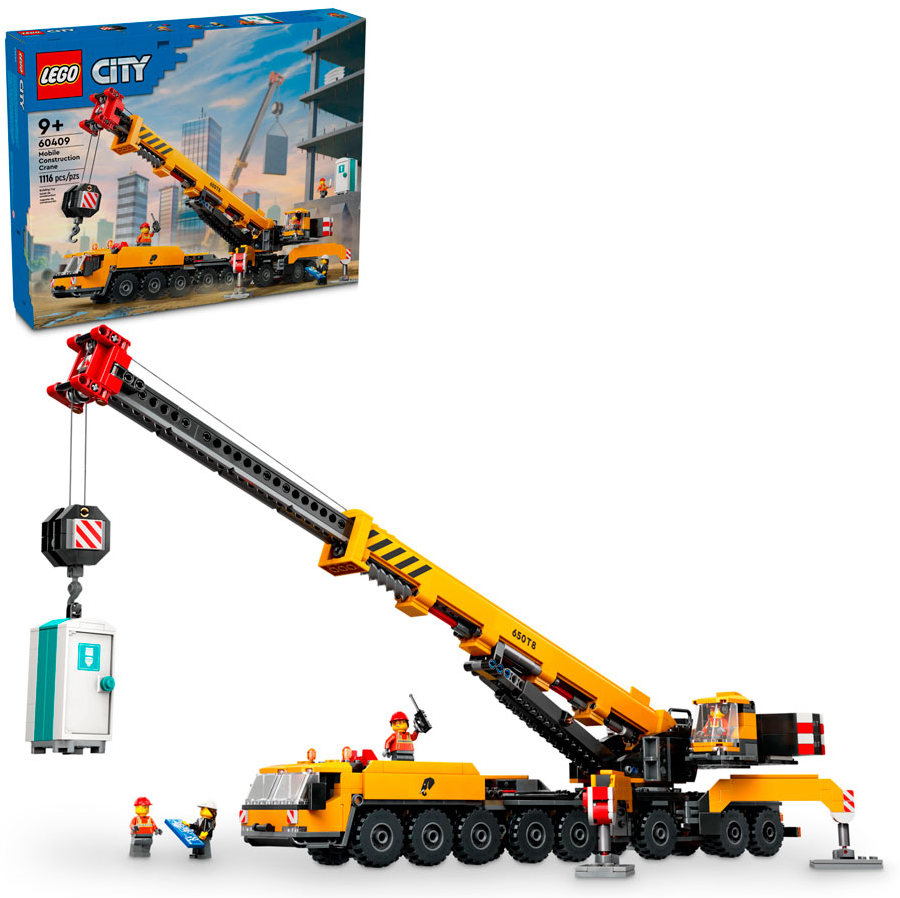 Конструктор Lego City Желтый передвижной строительный кран (60409)