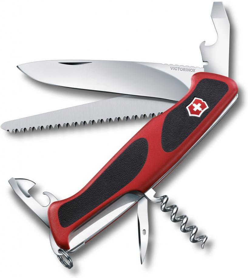 Туристический нож Victorinox RangerGrip 55 красный/черный (0.9563.C)