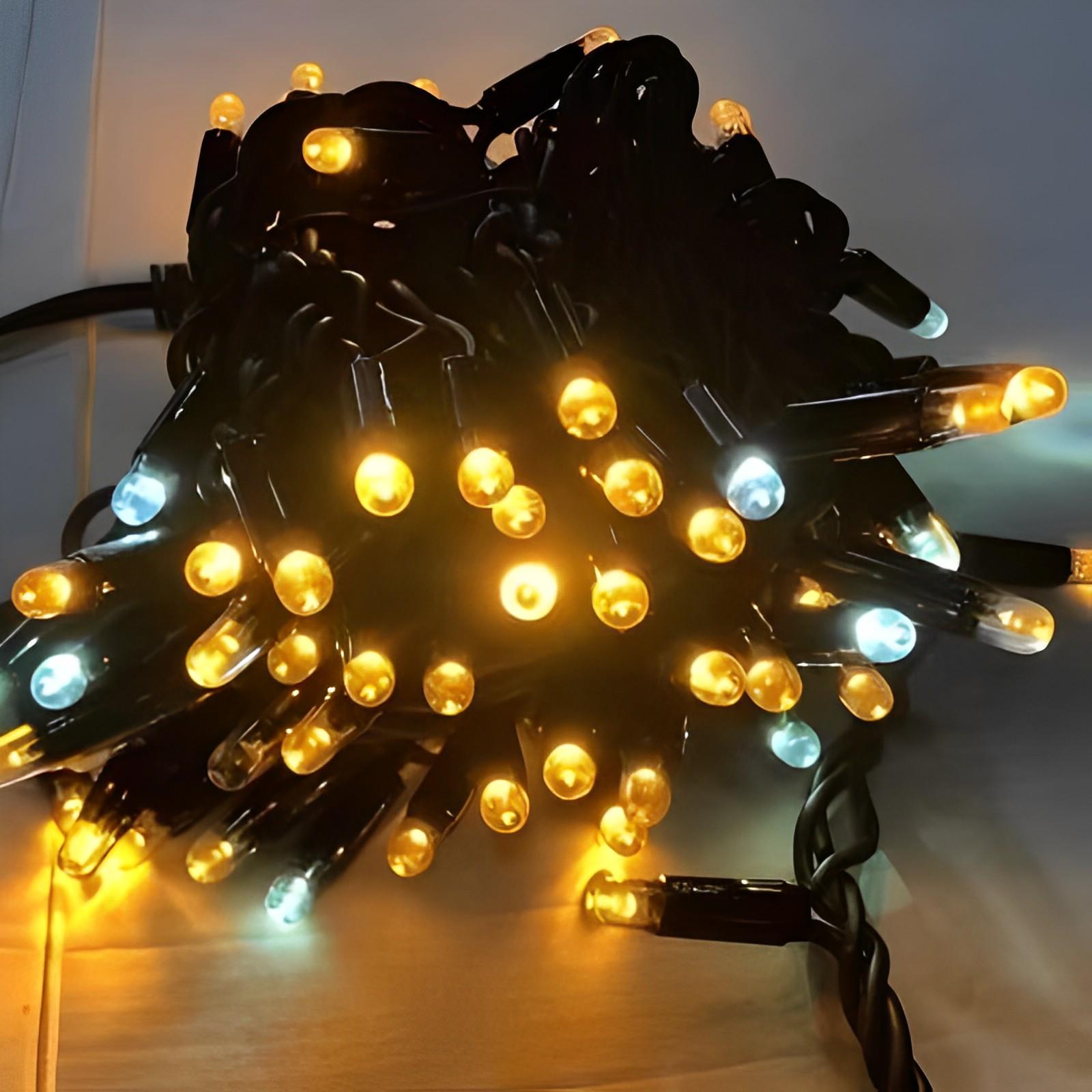 Светодиодная гирлянда ULED Стринг-лайт ULED-SL-100-220V-(F-W-WW/FWW)