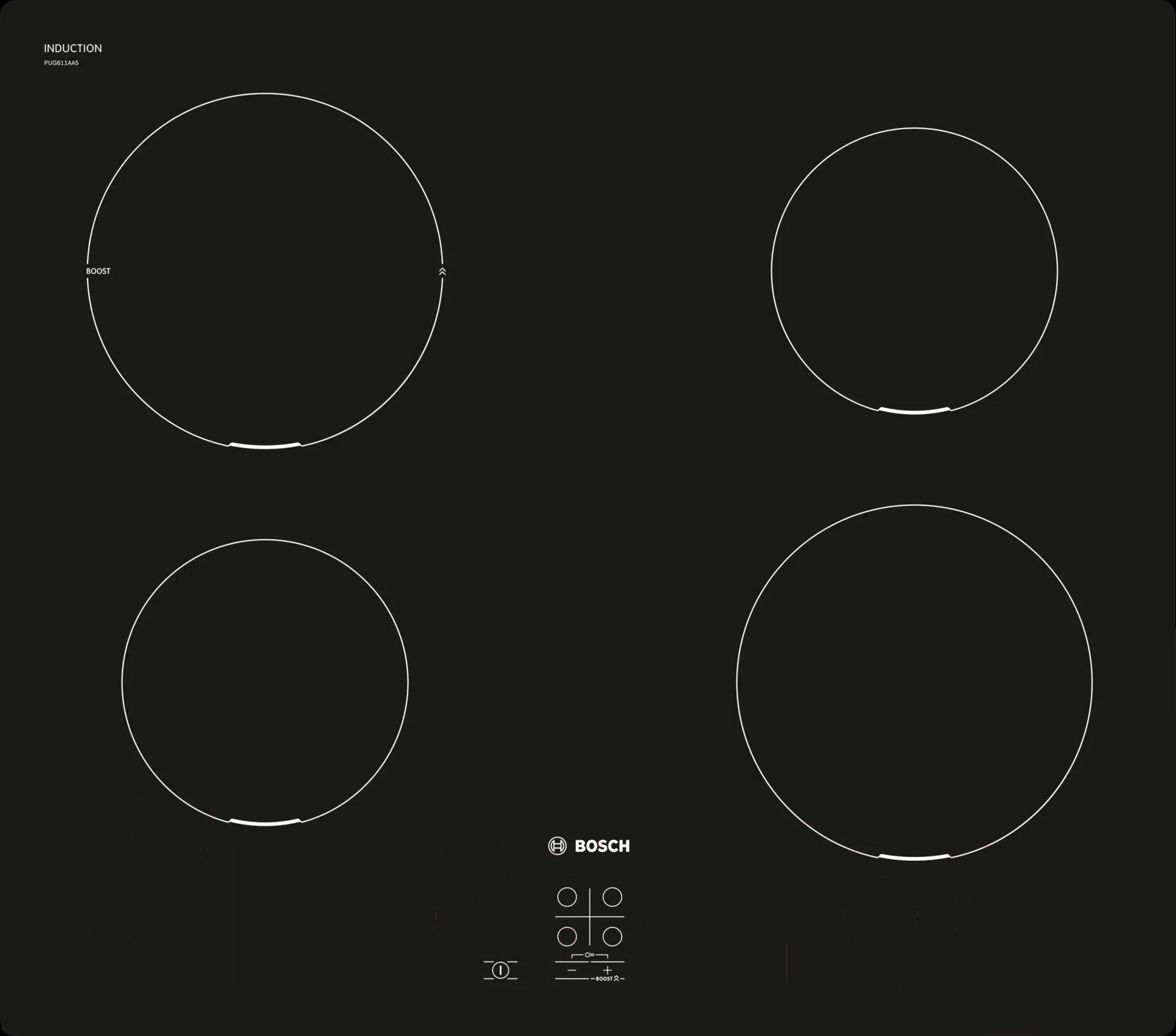 Варочная панель Bosch PUG611AA5E черный