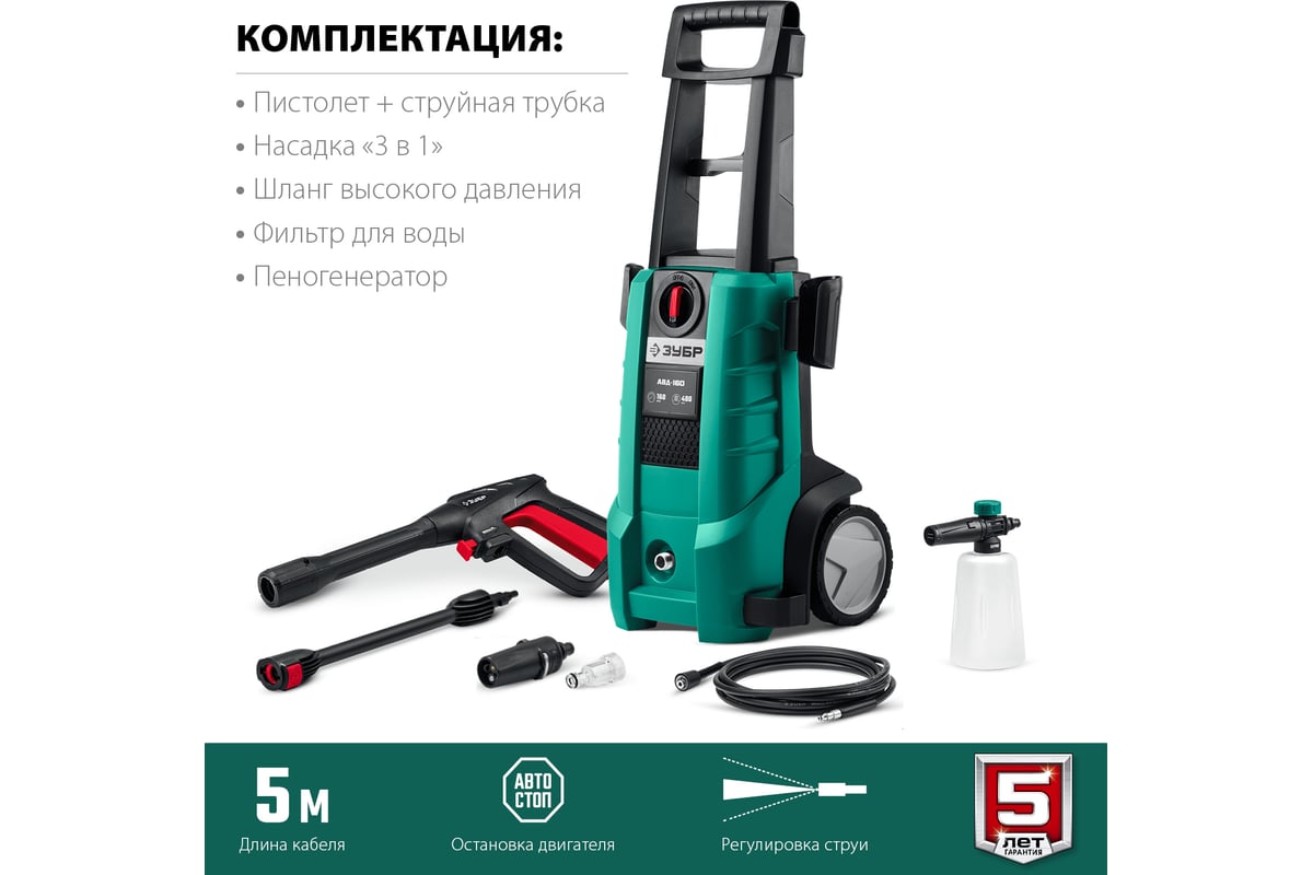 Мойка высокого давления Зубр АВД-160