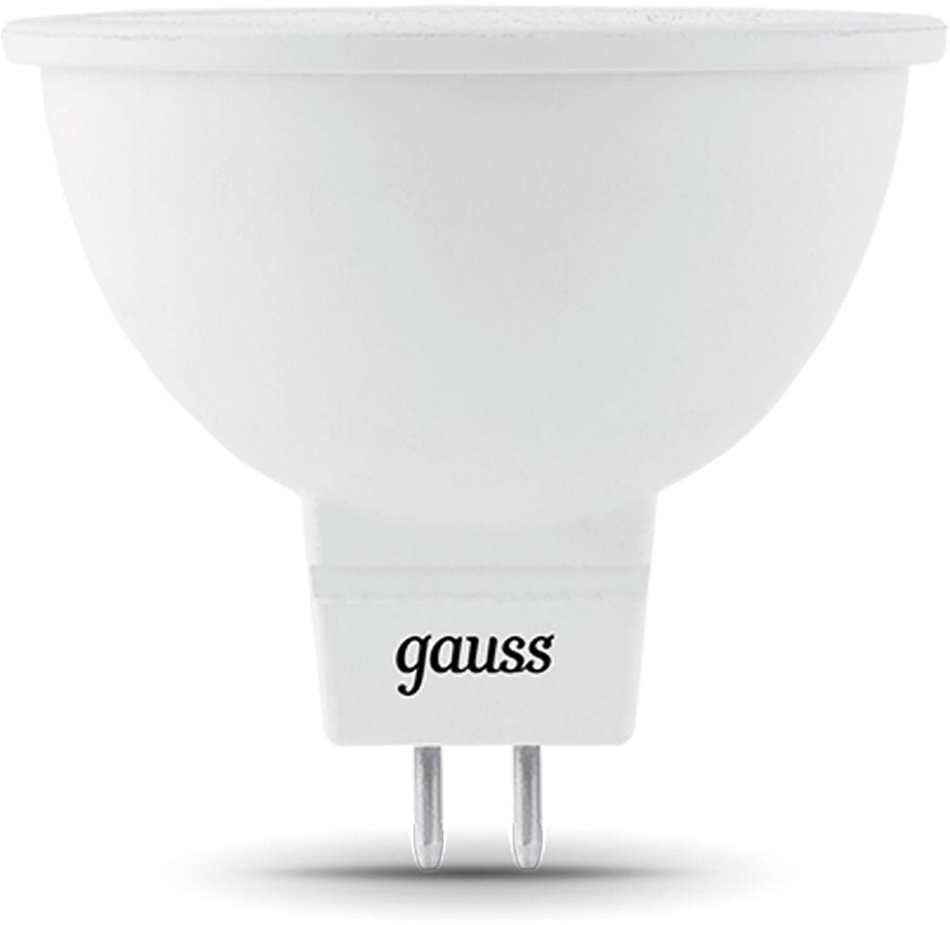 Светодиодная лампочка Gauss Black MR16 5W GU5.3 12B 4100K 10шт (201505205)