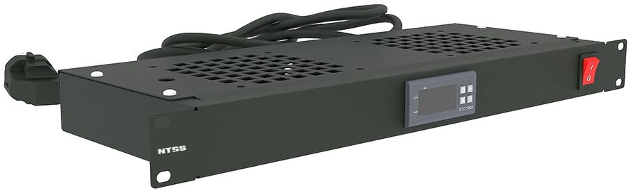 Модуль вентиляторный NTSS NTSS-FAN2/19T-BL черный