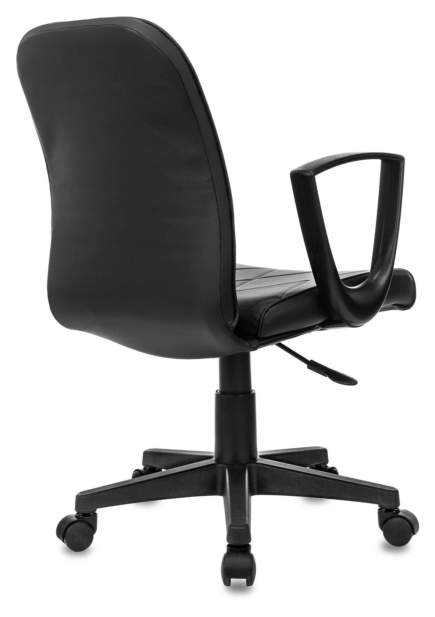 Офисное кресло Бюрократ CH-327 черный пластик черный (CH-327/BLACK-PU)