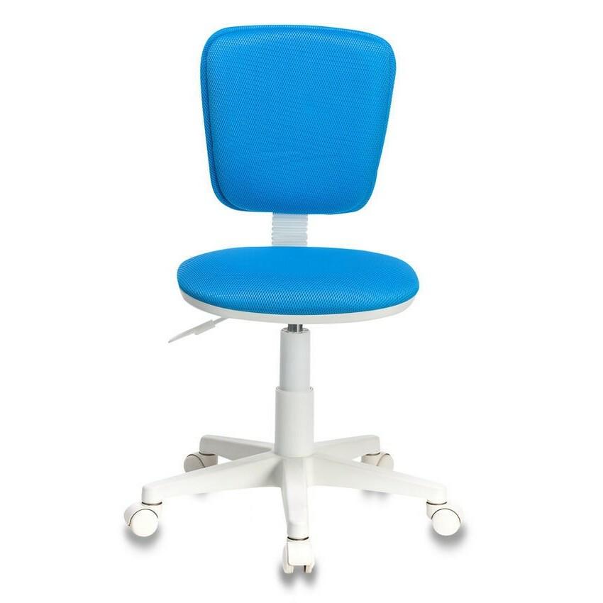 Кресло детское Бюрократ CH-W204NX/BLUE голубой TW-55 пластик белый