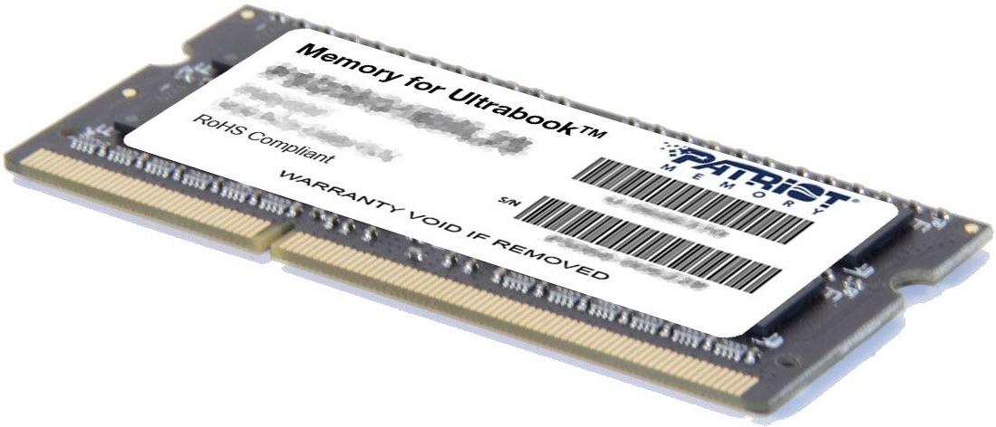 Оперативная память Patriot DDR3-1600 8GB PC-12800 SODIMM (PSD38G1600L2S)