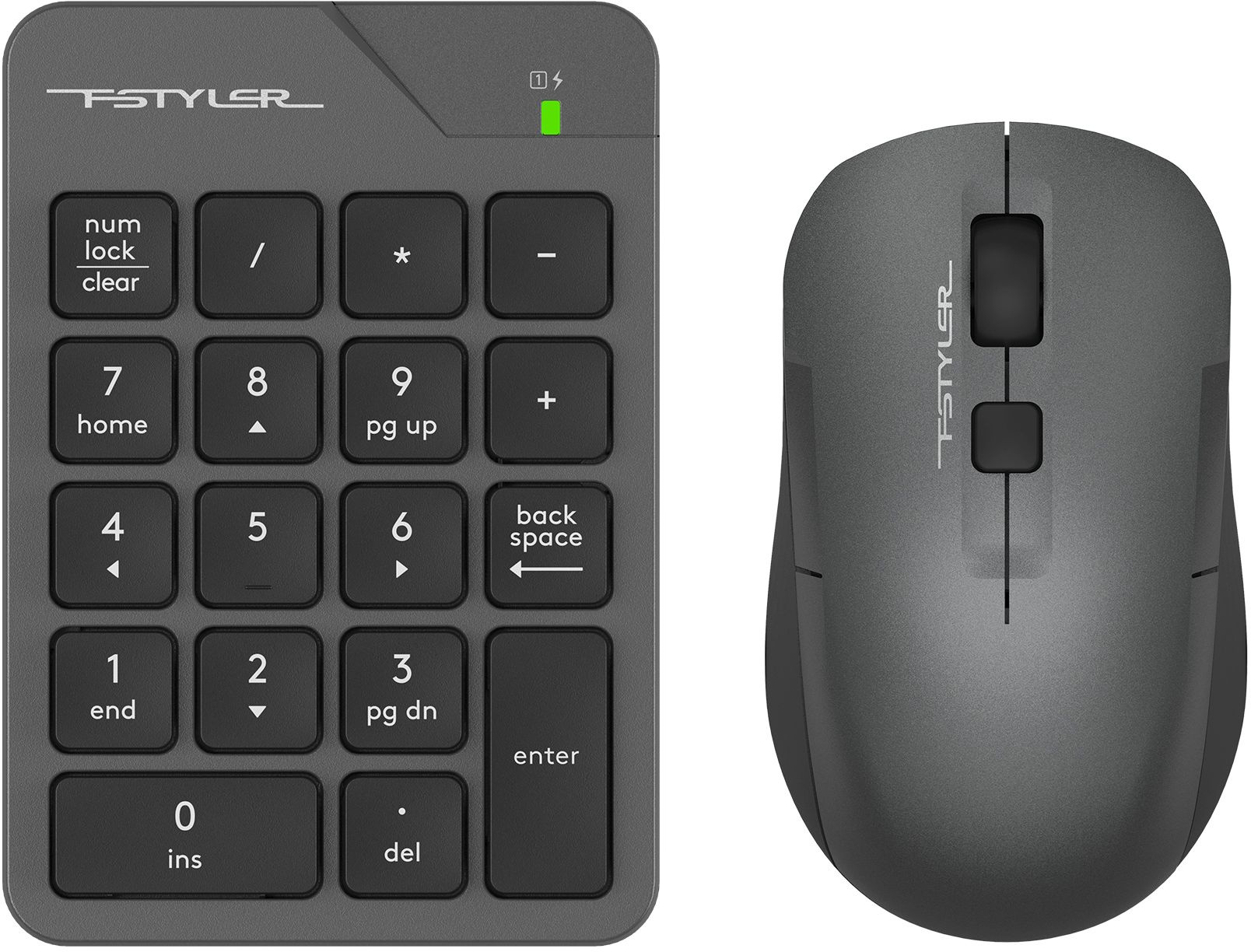 Набор периферии A4Tech Fstyler Air серый (FG1600C)