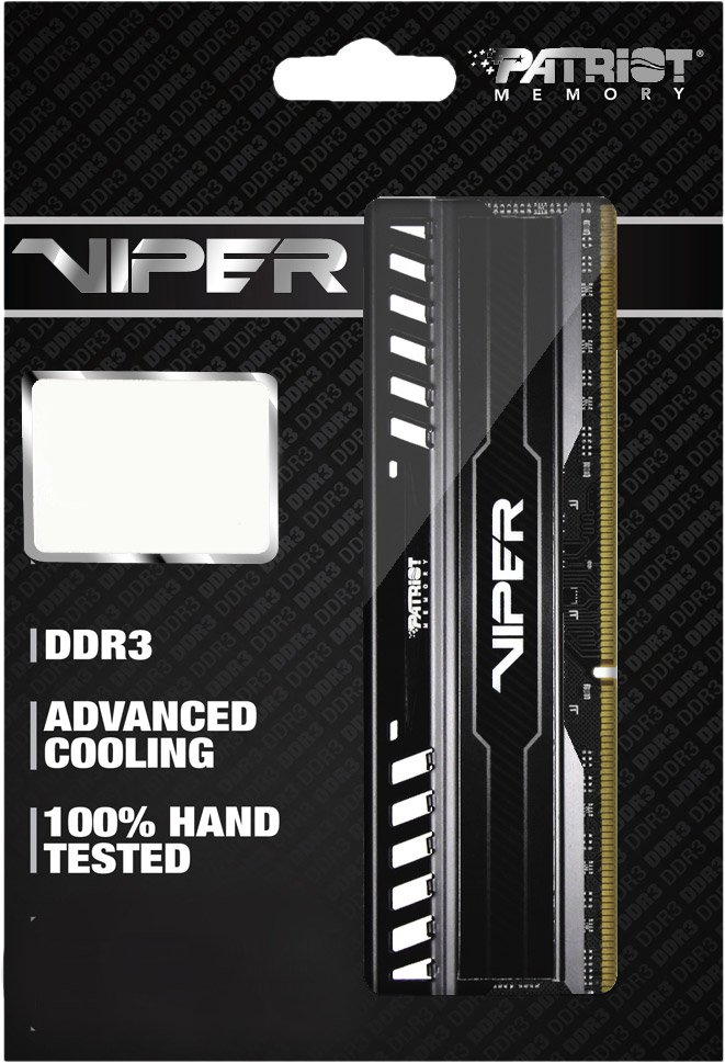 Оперативная память Patriot Viper 3 Black Mamba 2x4GB KIT DDR3 PC3-12800 (PV38G160C9K)