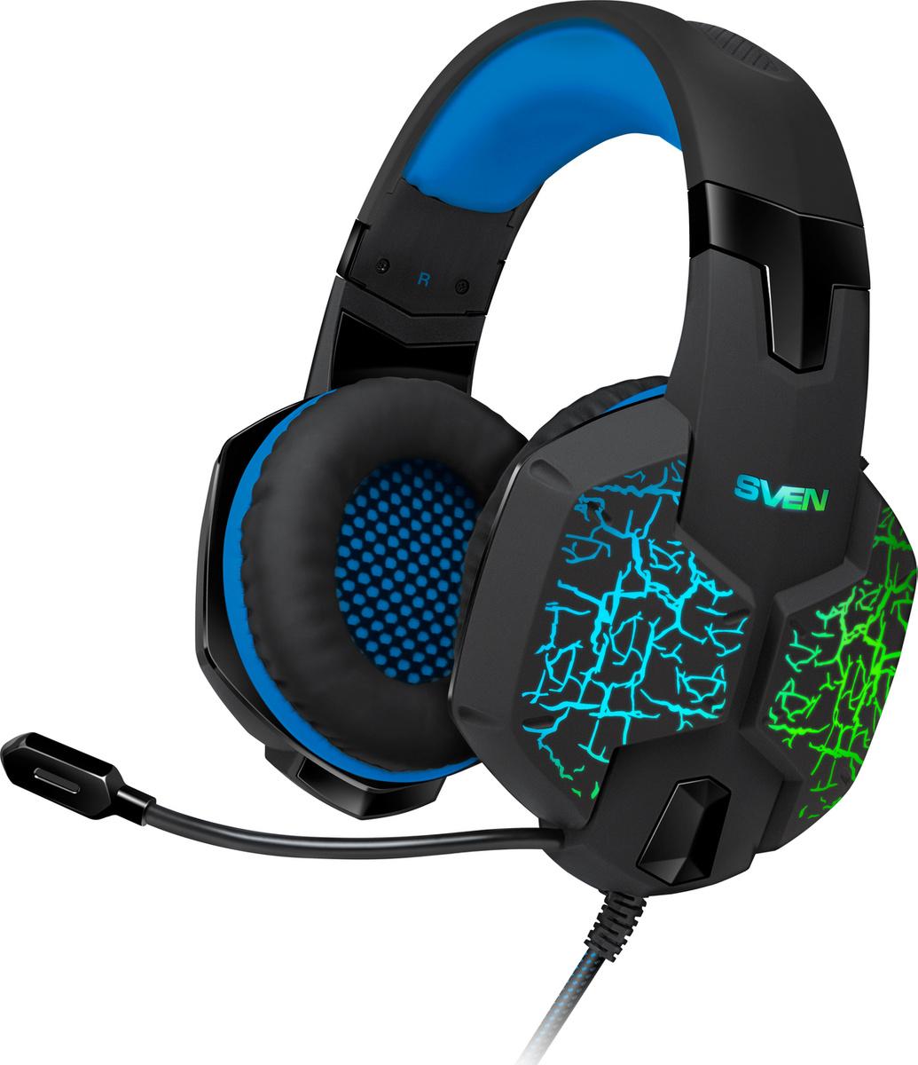 Гарнитура Sven AP-U980MV черный/синий (SV-015633)