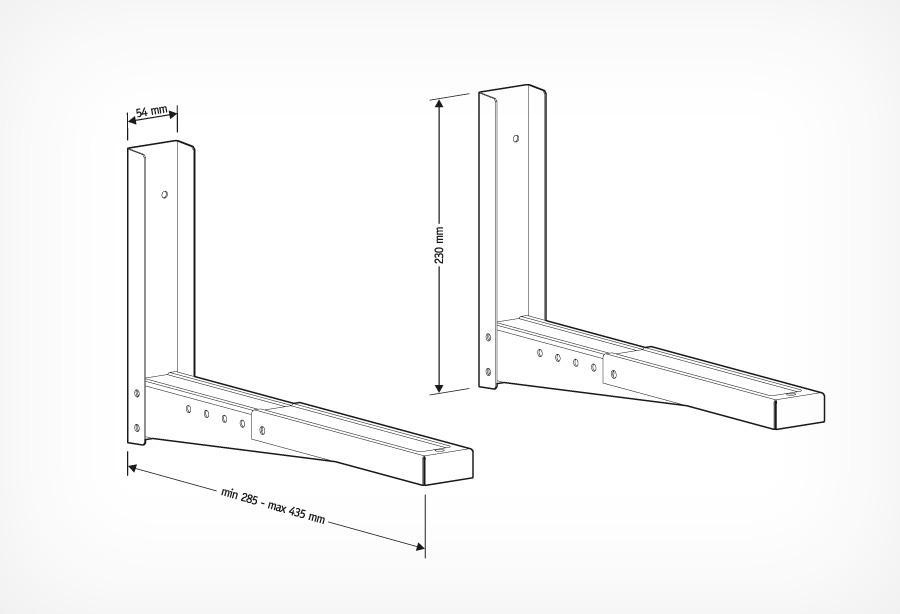 Кронштейн Holder MWS-2002 металлик