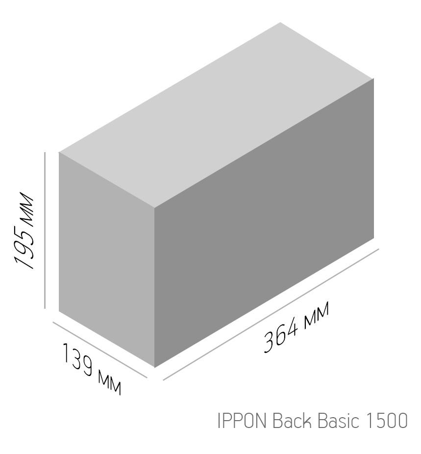 Источник бесперебойного питания Ippon Back Basic 1500 (1108030)