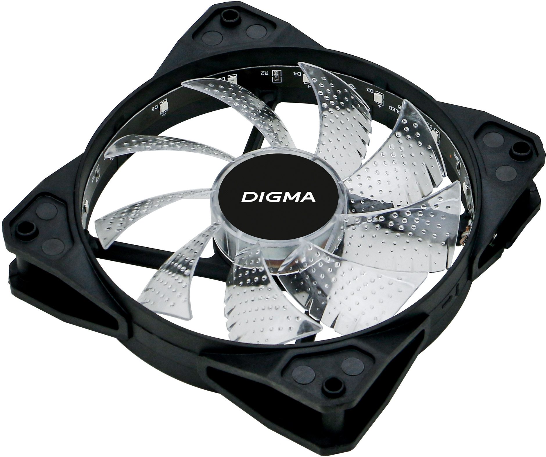 Вентилятор для корпуса Digma DFAN-FRGB2