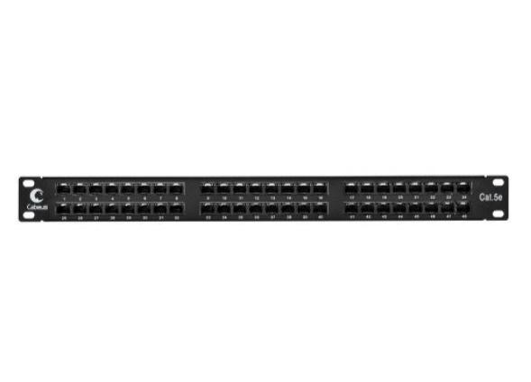 Патч-панель Cabeus PLHD-48-Cat.5e-Dual