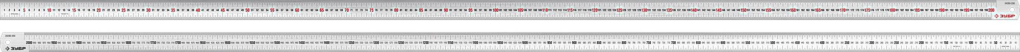 Линейка строительная Зубр 34280-200