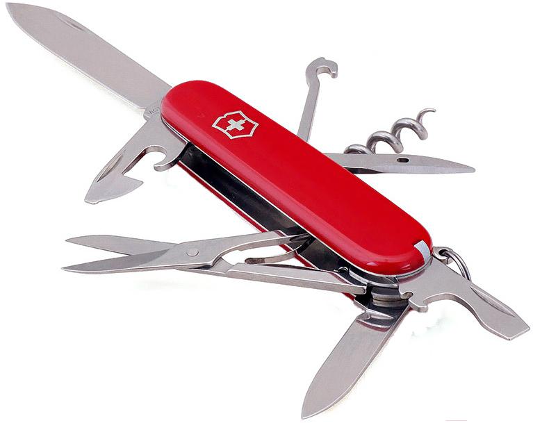Туристический нож Victorinox Climber красный (1.3703.T)